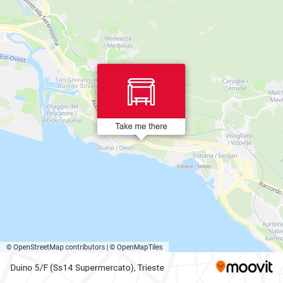 Duino 5/F (Ss14 Supermercato) map