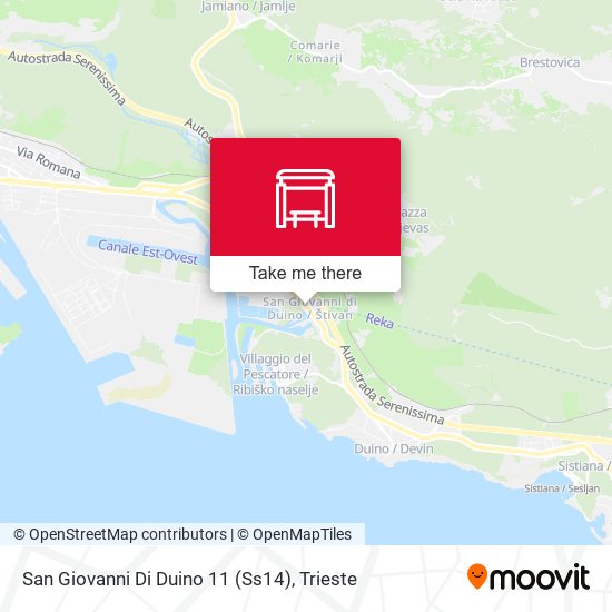 San Giovanni Di Duino 11  (Ss14) map