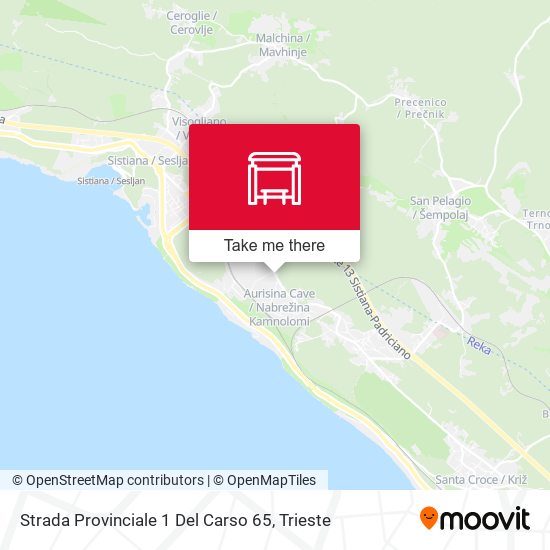 Strada Provinciale 1 Del Carso 65 map