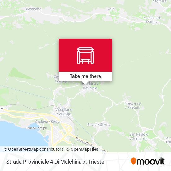 Strada Provinciale 4 Di Malchina 7 map