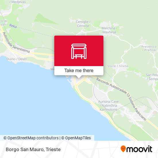 Borgo San Mauro map