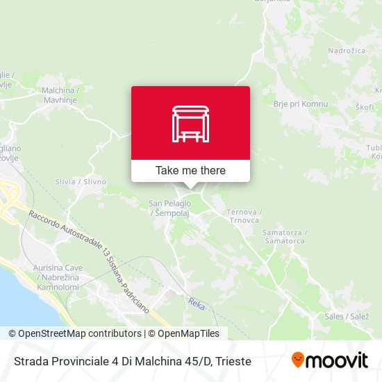 Strada Provinciale 4 Di Malchina 45 / D map