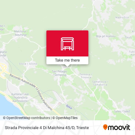 Strada Provinciale 4 Di Malchina 45 / D map