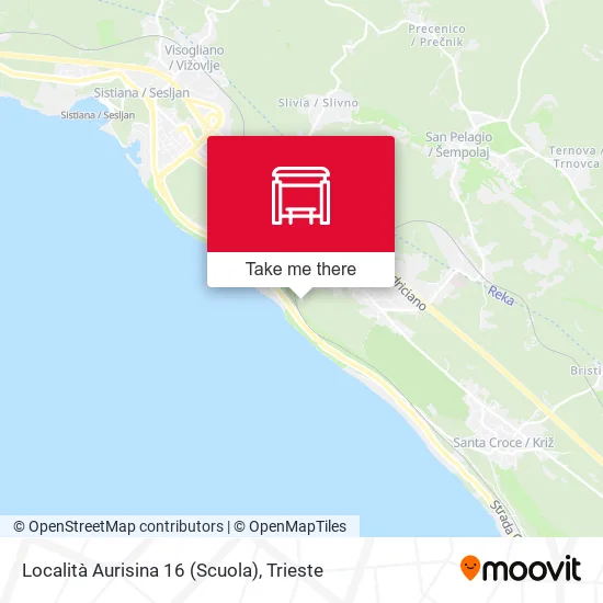 Località Aurisina 16 (Scuola) map