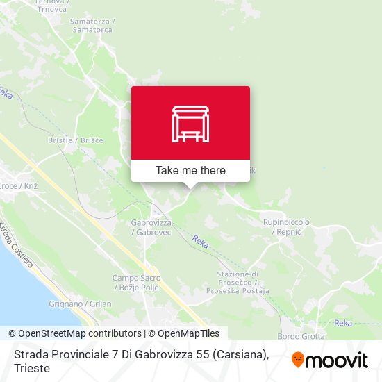 Strada Provinciale 7 Di Gabrovizza 55 (Carsiana) map