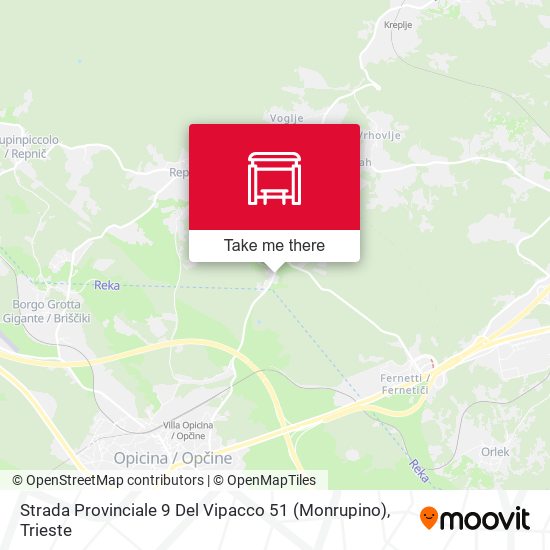 Strada Provinciale 9 Del Vipacco 51 (Monrupino) map