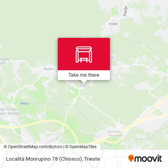 Località Monrupino 78 (Chiosco) map