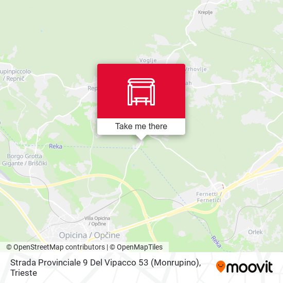 Strada Provinciale 9 Del Vipacco 53 (Monrupino) map