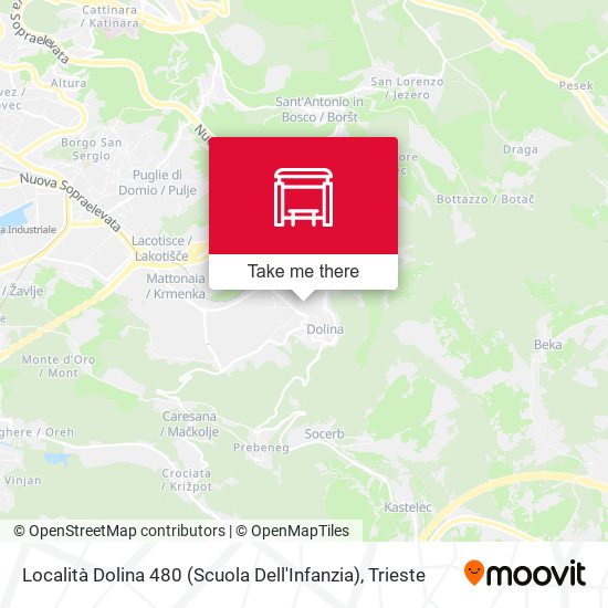 Località Dolina 480 (Scuola Dell'Infanzia) map