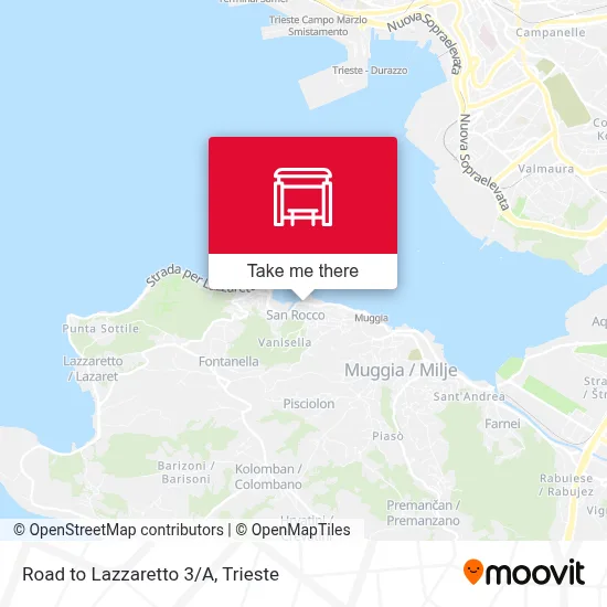 Road to Lazzaretto 3/A map