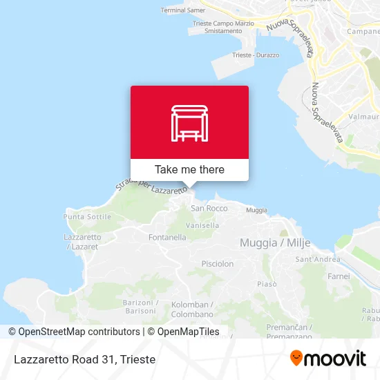 Lazzaretto Road 31 map
