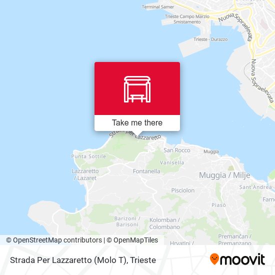 Strada Per Lazzaretto (Molo T) map