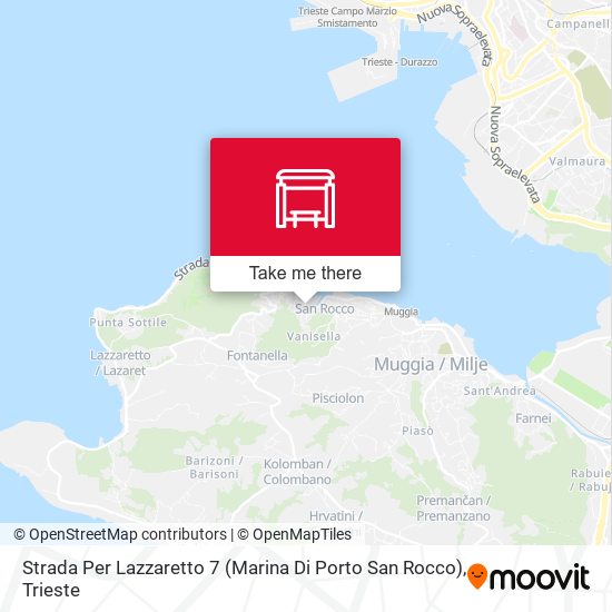 Strada Per Lazzaretto 7 (Marina Di Porto San Rocco) map