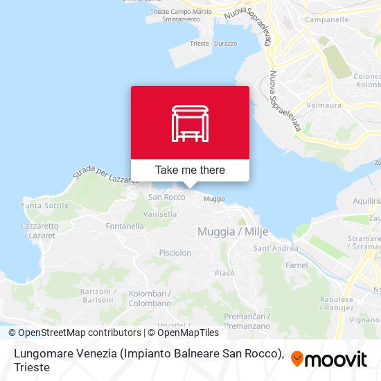 Lungomare Venezia (Impianto Balneare San Rocco) map