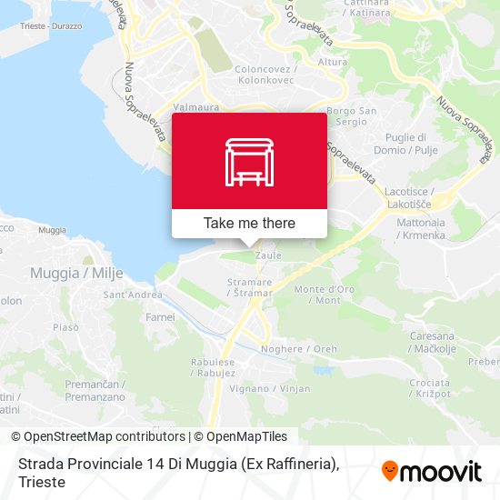 Strada Provinciale 14 Di Muggia (Ex Raffineria) map