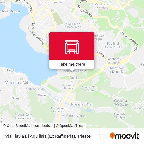 Via Flavia Di Aquilinia (Ex Raffineria) map