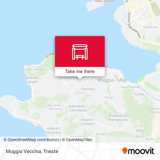 Muggia Vecchia map