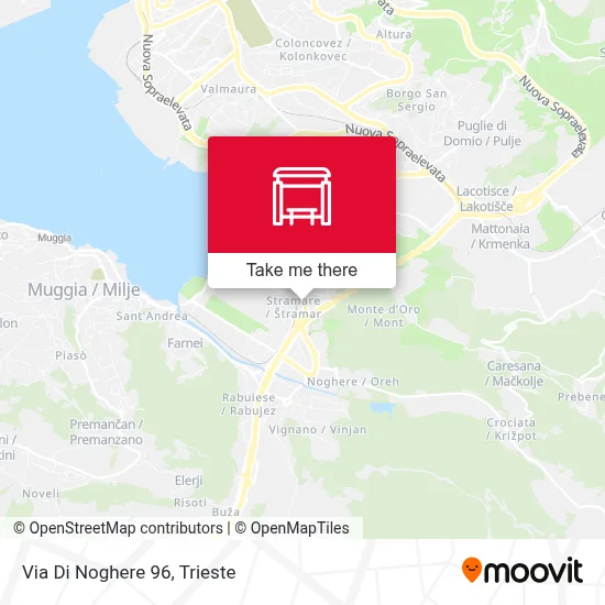 Via Di Noghere 96 map