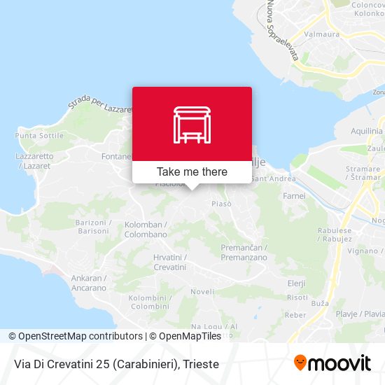 Via Di Crevatini 25 (Carabinieri) map
