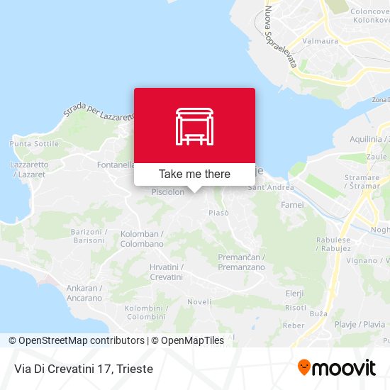 Via Di Crevatini 17 map