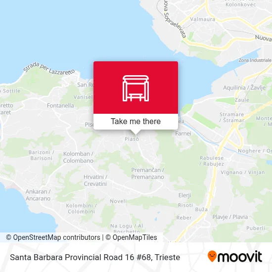 Santa Barbara Provincial Road 16 #68 map