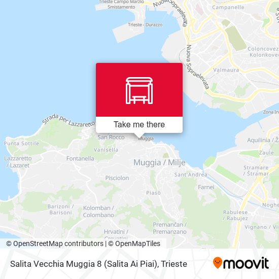 Salita Vecchia Muggia 8 (Salita Ai Piai) map