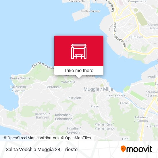 Salita Vecchia Muggia 24 map