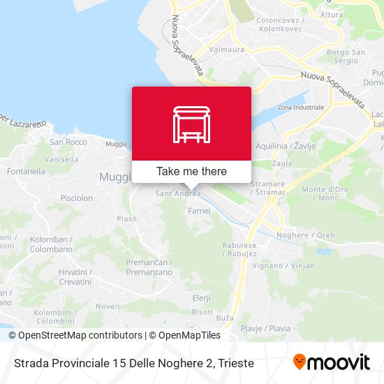Strada Provinciale 15 Delle Noghere 2 map