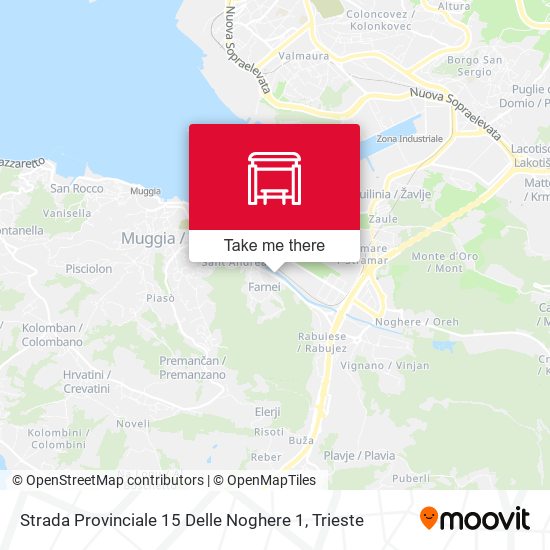 Strada Provinciale 15 Delle Noghere 1 map