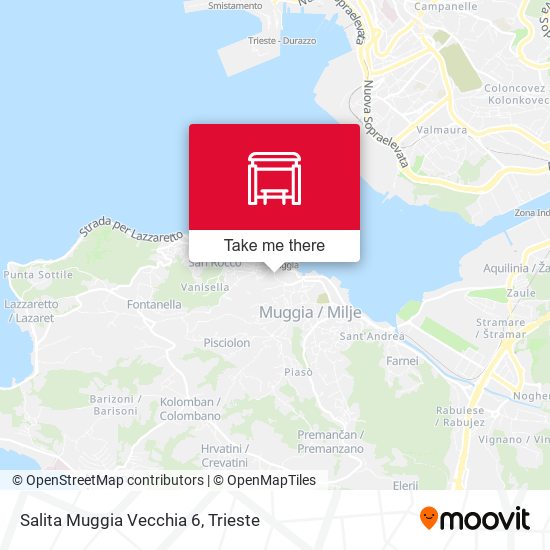 Salita Muggia Vecchia 6 map