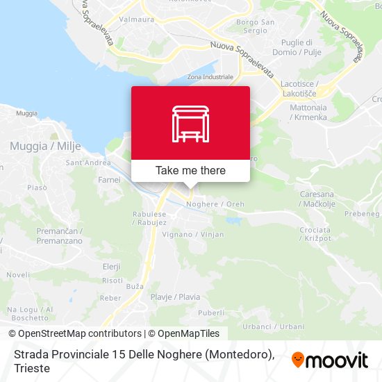 Strada Provinciale 15 Delle Noghere (Montedoro) map