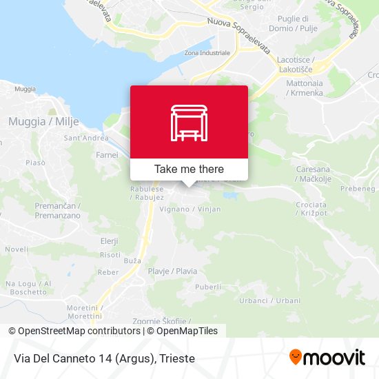 Via Del Canneto 14 (Argus) map