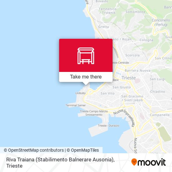 Riva Traiana (Stabilimento Balnerare Ausonia) map