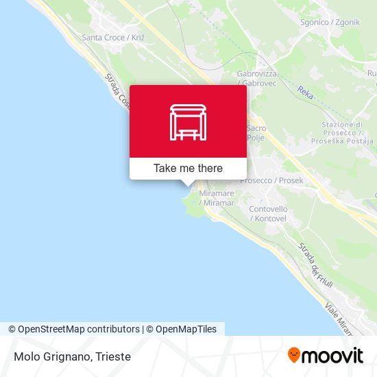 Molo Grignano map