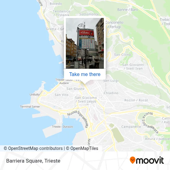 Barriera Square map