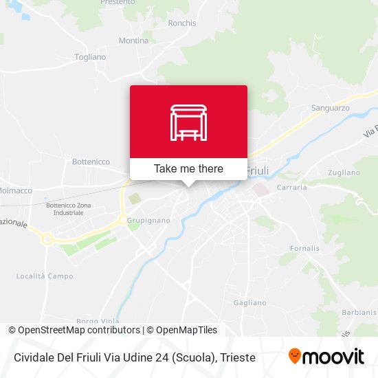 Cividale Del Friuli Via Udine 24 (Scuola) map