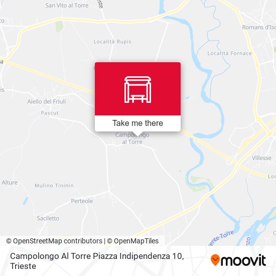 Campolongo Al Torre Piazza Indipendenza 10 map