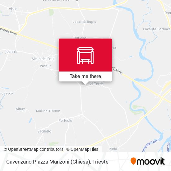 Cavenzano Piazza Manzoni (Chiesa) map