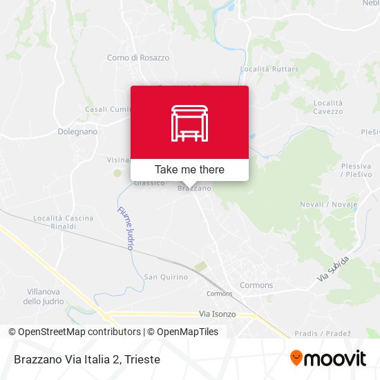 Brazzano Via Italia 2 map