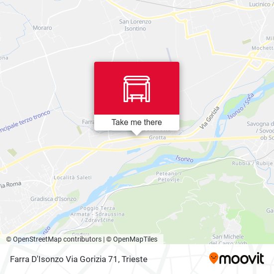 Farra D'Isonzo Via Gorizia 71 map