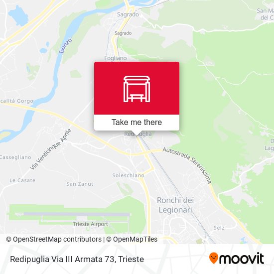 Redipuglia Via III Armata 73 map