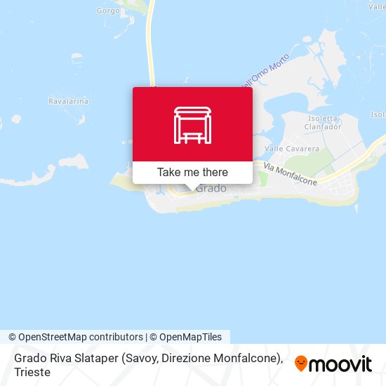Grado Riva Slataper (Savoy,  Direzione Monfalcone) map