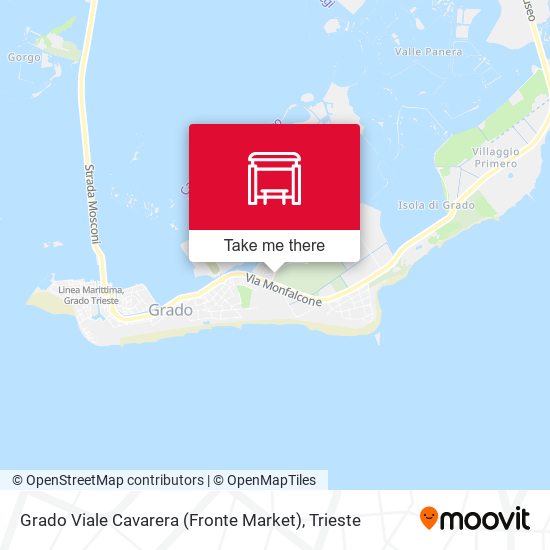 Grado Viale Cavarera (Fronte Market) map