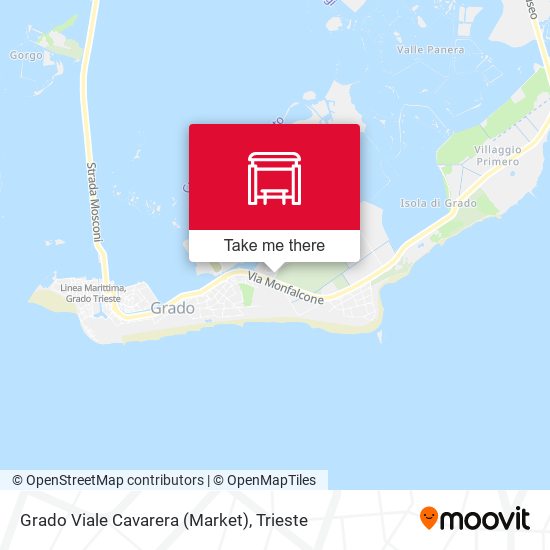 Grado Viale Cavarera (Market) map