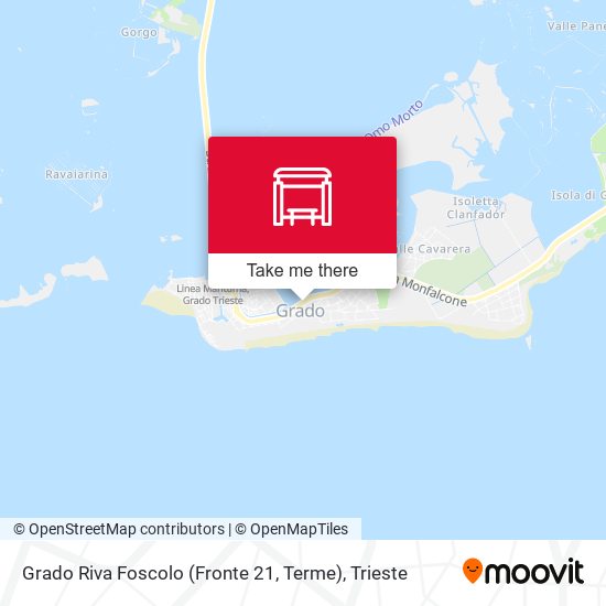 Grado Riva Foscolo (Fronte 21, Terme) map