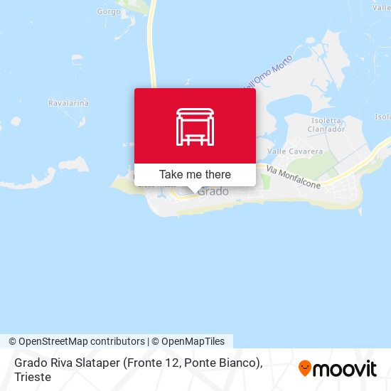 Grado Riva Slataper (Fronte 12, Ponte Bianco) map