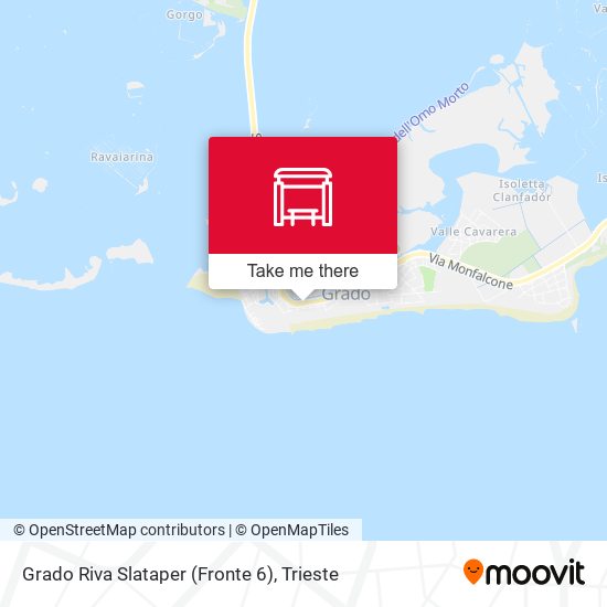 Grado Riva Slataper (Fronte 6) map