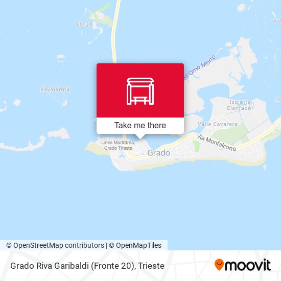 Grado Riva Garibaldi (Fronte 20) map