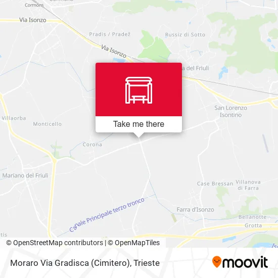 Moraro Via Gradisca (Cimitero) map
