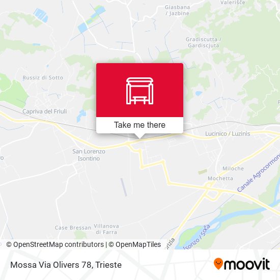 Mossa Via Olivers 78 map